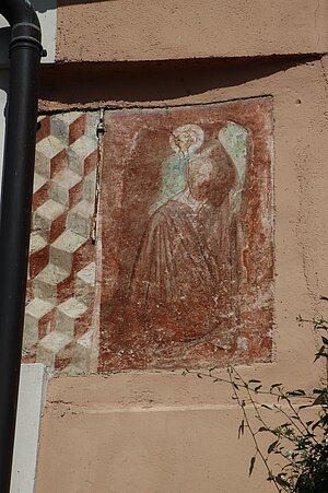 Unterloiben Nr. 12, ehem. Lesehof, im Kern mittelalterlich, Fresko um 1400
